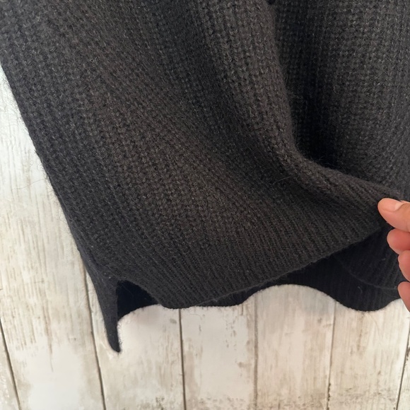 allsaints Leanne Cardigan Sweater Black Womens Small Wool Alpaca blend Old Money - Picture 7 of 14